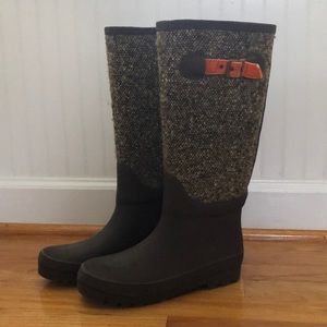 J Crew brown Rainboots